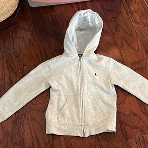 Boys size 5 Polo zip up sweatshirt